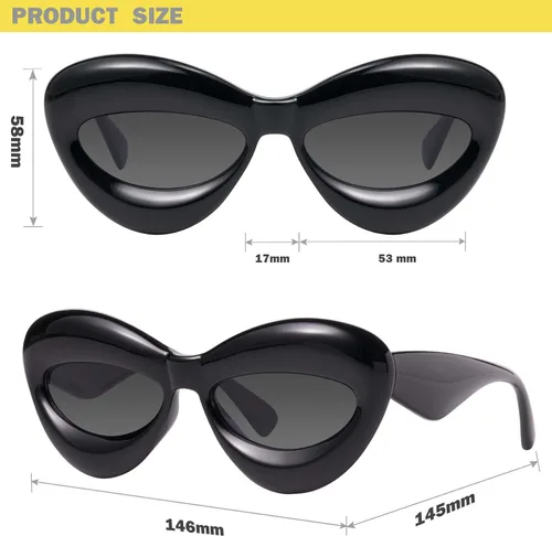 Vista 5 de mosanana Gafas de sol infladas de ojo de gato para mujer Mod. Mia