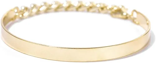 Vista 6 de Zeelina Pulsera de gargantilla chapada en oro con clip de cadena apilable ajustable para mujeres y niñas