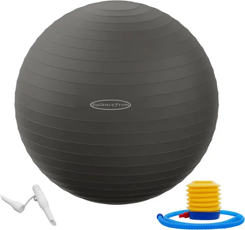 Vista 8 de Fitvids Pelota de ejercicio antiestallido y antideslizante, pelota de yoga, bola de fitness, bola de parto con bomba rápida