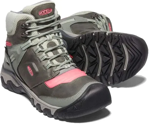 Vista 4 de KEEN Botas de senderismo impermeables Ridge Flex de altura media para hombre Castor GrisDubarry 8