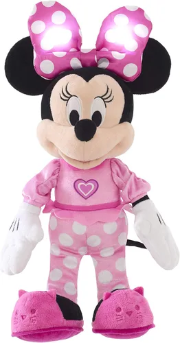 Vista 2 de Minnie Mouse Ayudantes Felices - Peluche Cantando, Juguetes Oficialmente Licenciados para Niños de 3 Años en Adelante de Just Play
