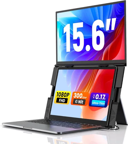 Vista 6 de SMISEACOW Paquete 2 en 1: Extensor de pantalla doble vertical + triple