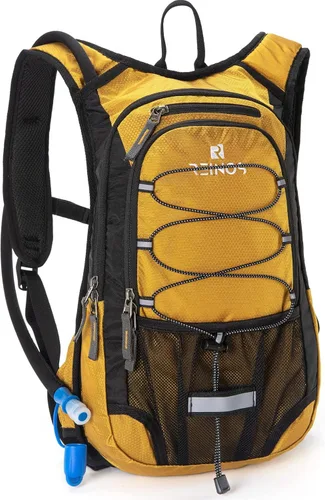 Vista 5 de Hydration Pack Backpack with 3L Water Bladder for Men & Women, Hiking Daypack with Thermal Insulation Running, Cycling, Camping, Skiing, Outdoor