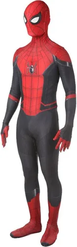 Vista 2 de cfiyswa Nuevo disfraz de superhéroe de Halloween para niñoadulto, overol Zentai Halloween Cosplay