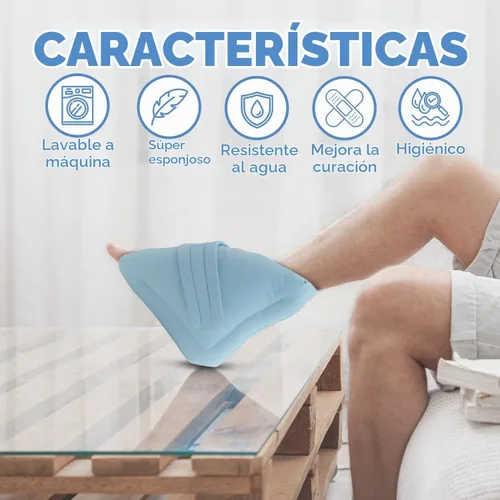 Vista 4 de NYOrtho Protector de Talón para Presión - 2 Botas Ultra Suaves - 2 Almohadas de Pie de Doble Capa para Presión - Protectores de Talón para Llagas