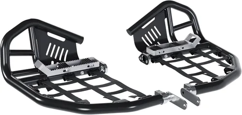Vista 2 de Kojem Barras Nerf Estriberas compatibles con todos los años Honda 400EX 400X (Nerfs plateados y redes negras)