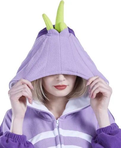 Vista 7 de SAMGU Adult Onesie Halloween Christmas Animal Cosplay Costume One Piece Pajamas for Men Women