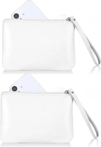 Vista 30 de Paquete de 2 pequeñas bolsas de maquillaje con cremallera para bolso, lápiz labial, organizador de maquillaje de viaje para mujeres, productos Negro