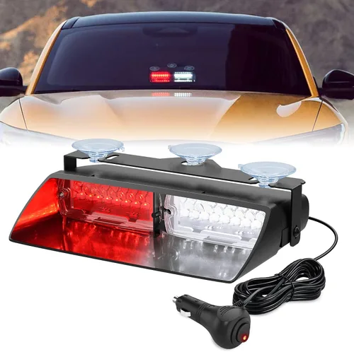 Vista 21 de Nilight 16LED Amber Dash Strobe Light Cigarette Lighter Plug Ámbar