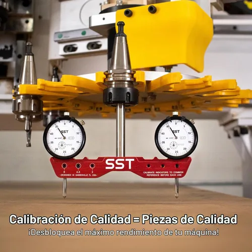 Vista 5 de SST - Sistema de tranvía regular de molino y torno - Tranvía, alineación y cuadrado para calibración de la máquina - Para desalineación angular