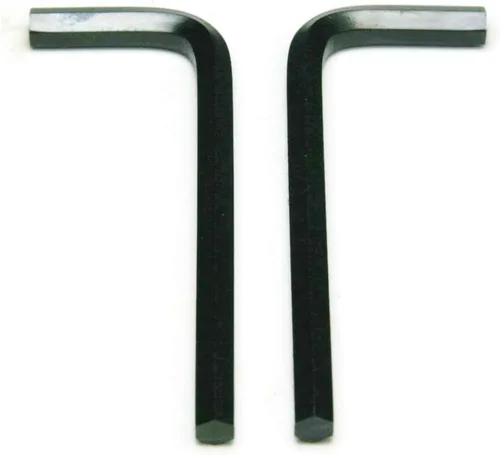 Vista 2 de Llave Allen hexagonal negra de brazo corto 5/32 pulgadas - Cantidad 25