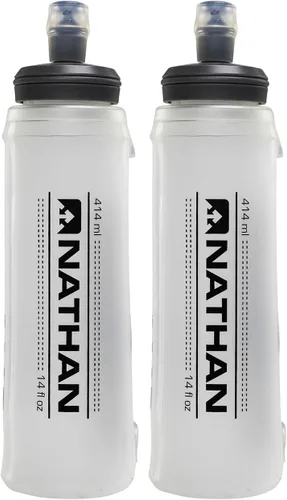 Vista 5 de Nathan Frasco suave con parte superior de mordida, botella de agua plegable para hidratación, frasco suave flexible, 14 onzas