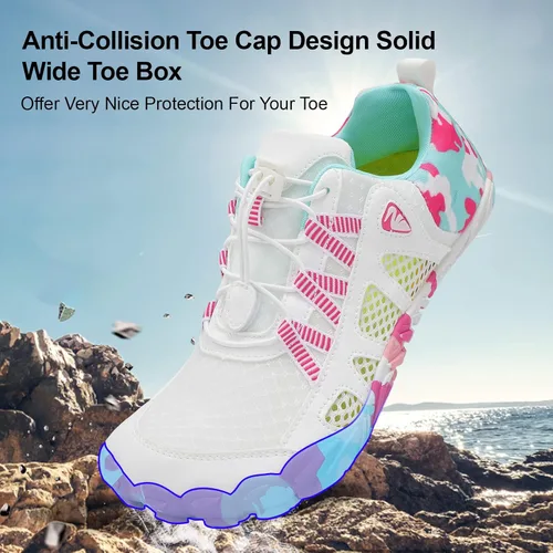 Vista 4 de XIHALOOK Zapatos deportivos de senderismo para mujer y hombre, de secado rápido, descalzos para playa, caminar, kayak, surf, entrenamiento