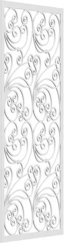 Vista 28 de 9 3/8"W x 24 3/8"H x 1/4"T Marilla Decorativos Paneles de Pared de Madera Calado, Abedul