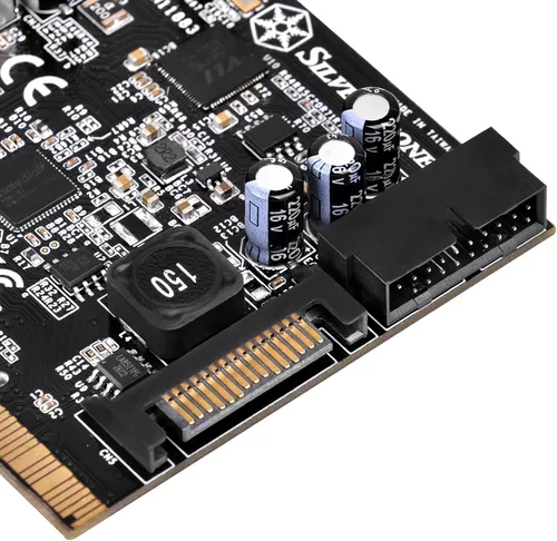 Vista 6 de SilverStone Technology Silverstone Tarjeta PCIe USB 3.1 y 3.0 con conector externo tipo C e interno de 19 pines ECU05 Componentes Otros