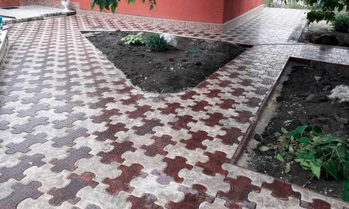 Vista 5 de SvitMolds Puzzle Stepping Stone Mold Molde de cemento de hormigón Rompecabezas ABS Camino de jardín #S51