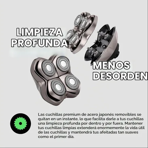 Vista 8 de Skull Shaver - Afeitadora de cabeza y cara Pitbull Silver PRO SX5
