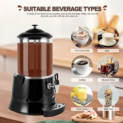 Vista 2 de Dispensador De Chocolate Caliente, Máquina Comercial Para Fundir Chocolate, Temperatura Ajustable, Pantalla De Temperatura Led, Con Cuchilla