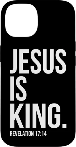 Vista 4 de Jesus is King Bible Scripture Quote Christian Case for iPhone 17