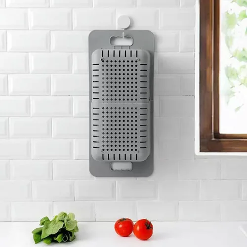 Vista 3 de BeyondNice Colador sobre el fregadero - Lavar verduras y frutas, escurrir la pasta cocida y platos secos, espesa coladores y coladores extensibles