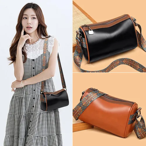 Vista 9 de FETNHU The Dawnegy Boston Fashion - Bolso cruzado de cuero, bolso Dawnegy, bolsa de almohada Boston, bolsa de mensajero de moda para mujer, Blanco