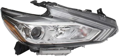 Vista 3 de Brock Faro delantero para 2016-2018 Altima con bisel cromado sin LED luces diurnas 260109HS9A derecha NI2503247
