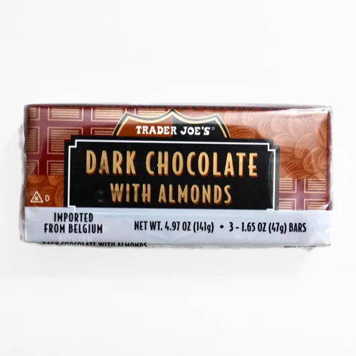 Vista 6 de Trader Joe's - Barras de chocolate negro belga paquete variado de 3 – Total 9 barras, 1.7 onzas