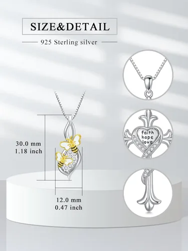Vista 58 de Collar de plata de ley para hermanas, joyas de cumpleaños para hermanas y amigas
