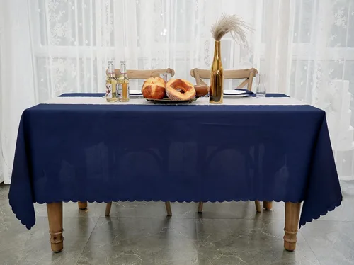 Vista 17 de JYFLZQ Mantel redondo negro de 70 pulgadas para mesas de 4 pies, lavable a máquina, duradero, tela de poliéster gruesa, para fiestas, banquetes