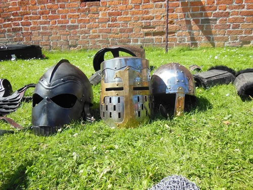 Vista 3 de Nagina International Swaggersoul - Casco medieval de armadura de caballero cruzado templario Armadura espartana griega romana Tamaño libre