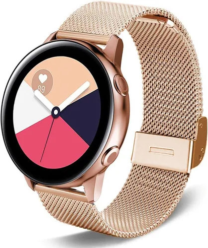 Vista 6 de Correa compatible con Galaxy Watch 4/4 Classic / 5/5 Pro / 6/6 classic / 3 1.614 in / Galaxy Watch 1.654 in / Active 2, correa de repuesto de malla