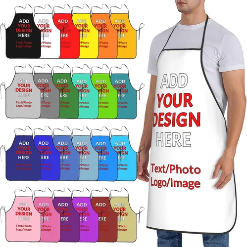 Vista 28 de Delantales personalizados con tu imagen, texto, foto, logotipo, diseña tus propios delantales para jardinería, cocina, cocina