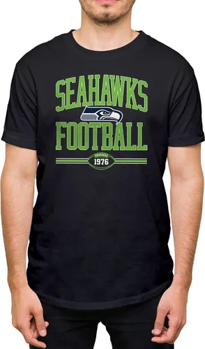 Vista 30 de Hybrid Sports NFL Football Arch - Officially Licensed Adult Short Sleeve Fan Tee for Men and Women