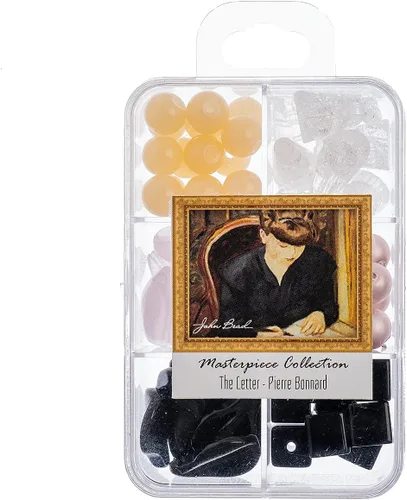 Vista 18 de John Bead Masterpiece Collection - Caja de cuentas de vidrio con mezcla de 3.00 oz A Bar en The Folies-Bergère - Edouard Manet Un bar