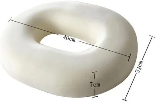 Vista 3 de Almohada embarazada para el coxis Hemorroides Cojín de asiento Estera de la cama Almohada Donut Almohada Cómodo Sentado Negro Malla