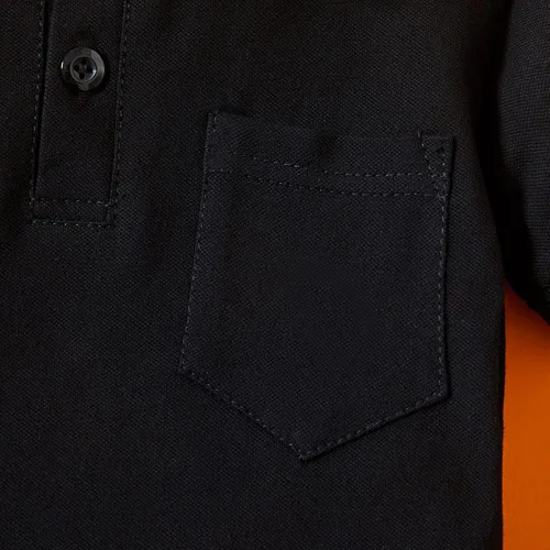 Vista 5 de Camisa polo de manga corta para niños pequeños, linda camiseta de verano para uniforme