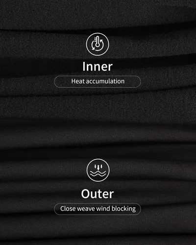 Vista 3 de WEERTI Ropa interior térmica para hombre, capa base de tela polar con forro polar