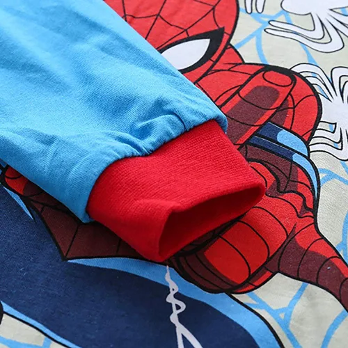 Vista 5 de Naix Spiderman - Conjunto de pijama para niños de 2 a 7 años pijama de algodón para niños pequeños