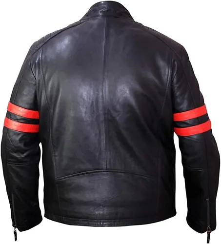 Vista 5 de ASNZ-72190999 - Chaqueta de piel de cordero para hombre, color negro