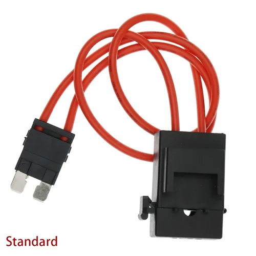 Vista 2 de 32V Acc Standard Size Car Fuse Holder 16AWG Non-Destructive Fuse Box Blade Fuse Extension Cord 1Pcs(10A)