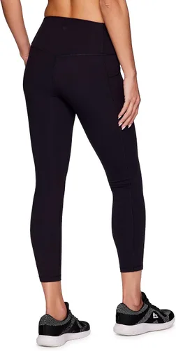 Vista 3 de RBX Active Leggings de yoga para mujer, ultra suaves, sólidos, con bolsillos