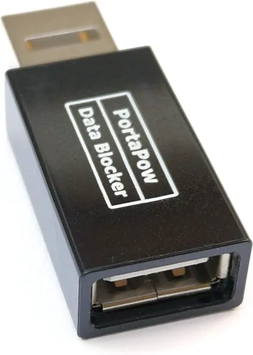 Vista 2 de PortaPow Bloqueador de datos USB - Protege contra el juice jacking (negro, 1)