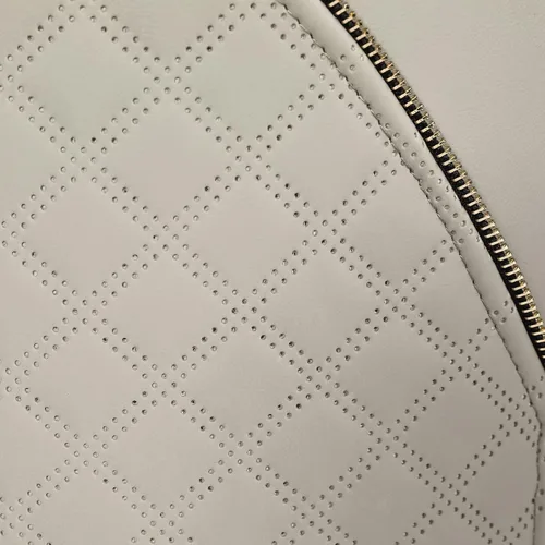 Vista 7 de Reposapiés tapizado en piel sintética redonda con base dorada, silla de maquillaje para salón, dormitorio