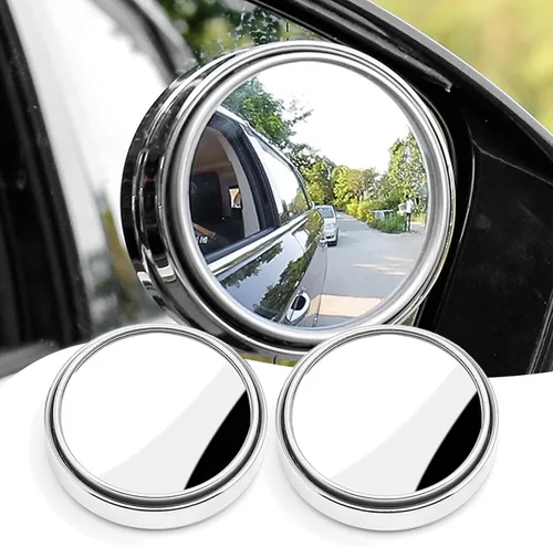 Vista 9 de 2 espejos auxiliares de punto ciego para marcha atrás para automóvil, rotación de 360°, de definición Hgh, cristal de visión trasera, espejo redondo