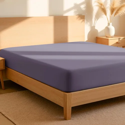 Vista 17 de Bare Home Sábana bajera ajustable 100 % algodón orgánico Twin, tejido de percal crujiente, ligera y transpirable, sábana bajera de bolsillo profundo