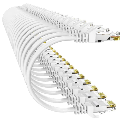 Vista 14 de Cable Ethernet Cat 6 de 50 pies para exteriores e interiores, cable de conexión Ethernet Cat6 de 10 Gbps, cable de red UTP Cat6 de alta velocidad