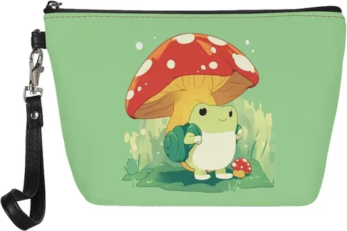 Vista 22 de Upetstory Bolsa de maquillaje de animales, bolso pequeño de cuero para cosméticos de viaje para niñas y mujeres, bolso de mano para lápiz labial