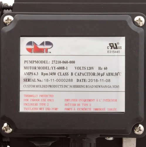 Vista 2 de Custom Molded Products Bomba, baño, CMP Ninja, 115V, 1-1/2"MBT, 6.3A, OEM, AS