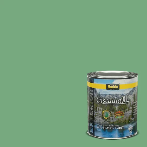 Vista 25 de Rodda Paint CASCADIA XL Pintura e imprimación satinada exterior en uno, cuarto de galón, resistencia industrial