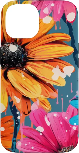 Vista 4 de Drip Gerbera Daisies Case for iPhone 17